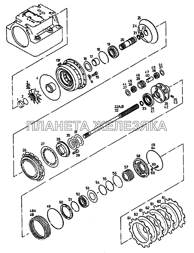 Турбинное колесо, реактор механизм тормоза R0 ЛиАЗ-5256, 6212 (2006)